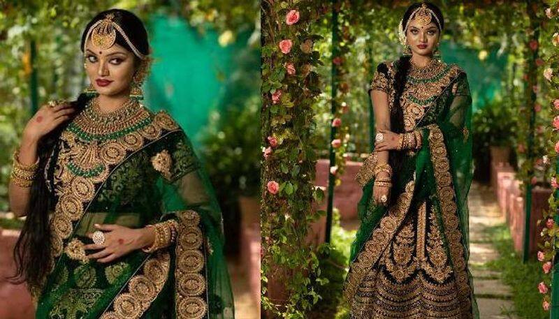 bigg boss surya makeover pics in bridal look viral