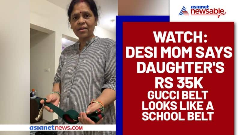 Mom explains 35k Gucci belt as a school belt; watch viral video - gps