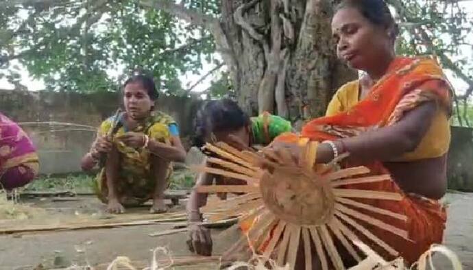 লকডাউনের ফের কাটিয়ে কি সুদিন ফিরবে, জামাইষষ্ঠীর বাজারের দিকে তাকিয়ে বাঁশ শিল্পীরা