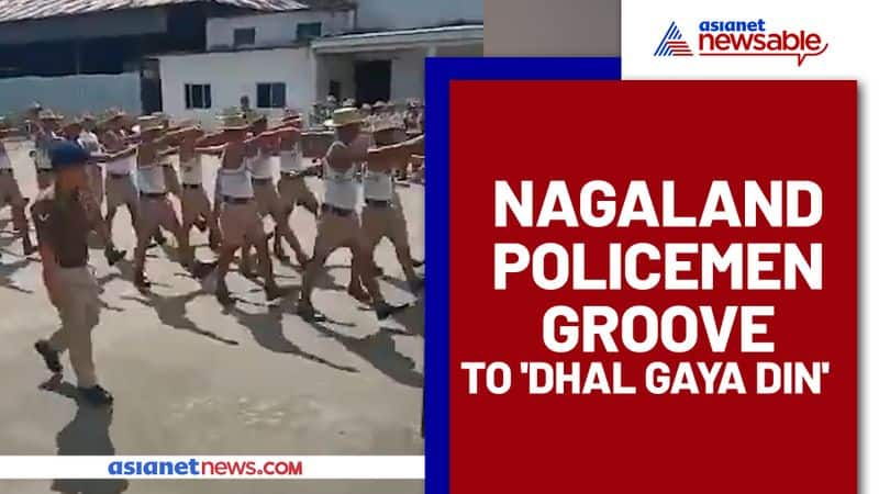 Viral video: Nagaland policemen use Bollywood evergreen song 'Dhal Gaya Din' for parade (Watch) - rcb