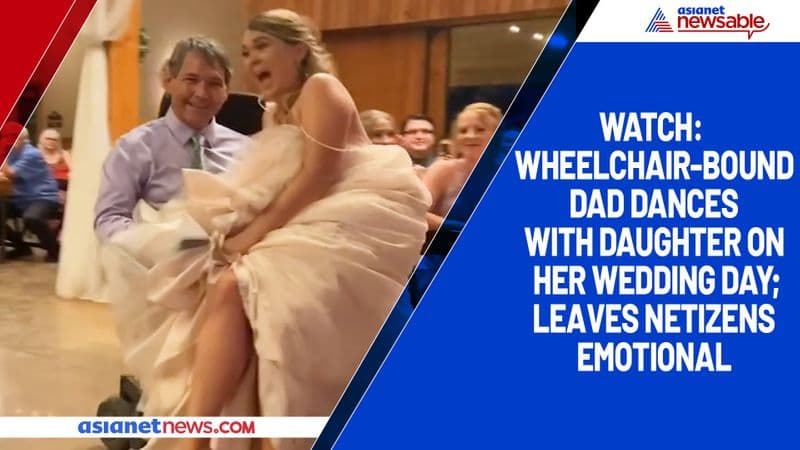 Watch Wheelchair-bound dad dances with daughter on her wedding day; leaves netizens emotional-tgy