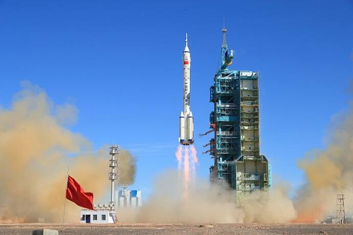 China launches first crewed mission for space station construction