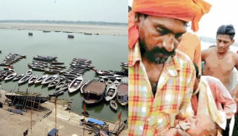 Newborn girl found in a wooden box floating in ganga river Rescued By Boatman ckm