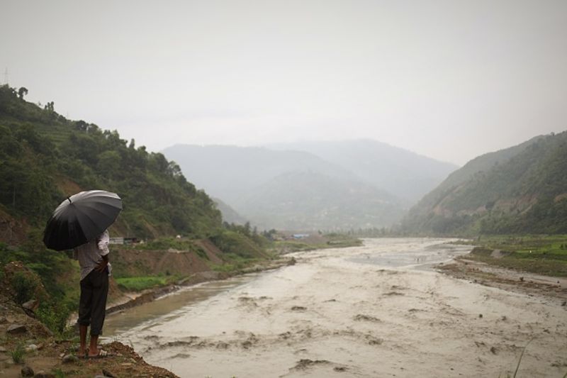 Flood in Three Rivers in Uttara Kannada due to Heavy Rain grg