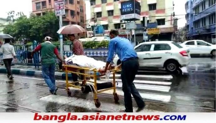 নাকে অক্সিজেন-পায়ে স্যালাইন, অঝোর বৃষ্টিতে রোগীকে নিয়ে রাস্তায়, চরম অবহেলা NRS-র