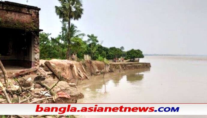 River Erosion: বাংলাদেশ ঘেঁষা পদ্মা পাড়ের বিস্তীর্ণ এলাকা জুড়ে ভয়াবহ ভাঙন