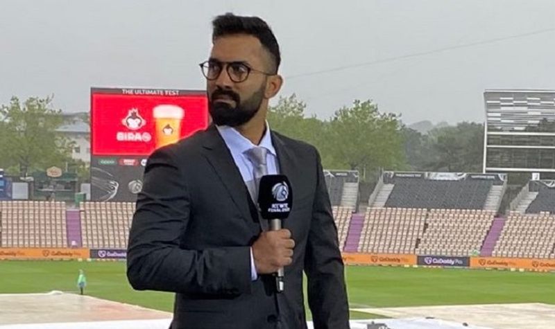 WTC final IND vs NZ Dinesh Karthik reply shocks commentator Nasser Hussain ckm