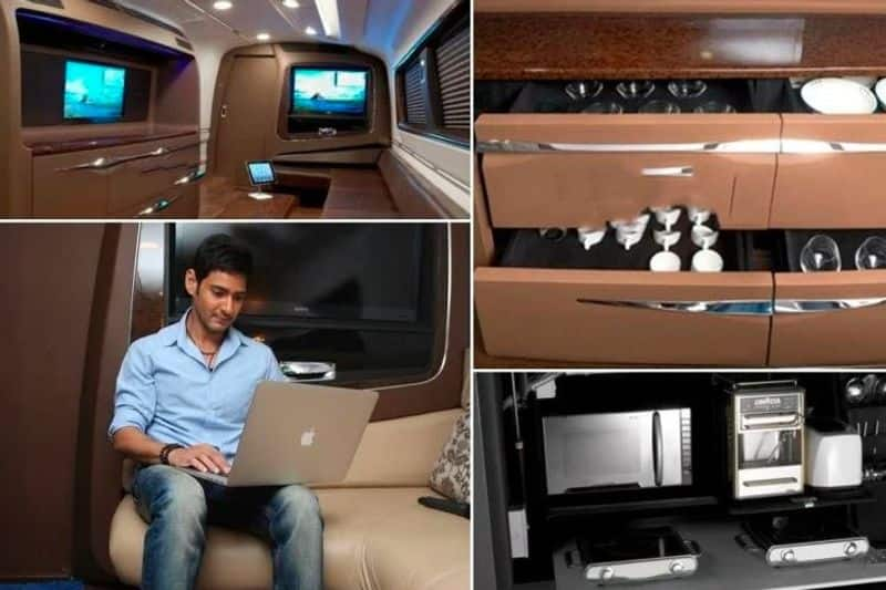 Hobby is a big thing: prince Mahesh Babu's luxury vanity van is equipped with all facilities, see inside pictures