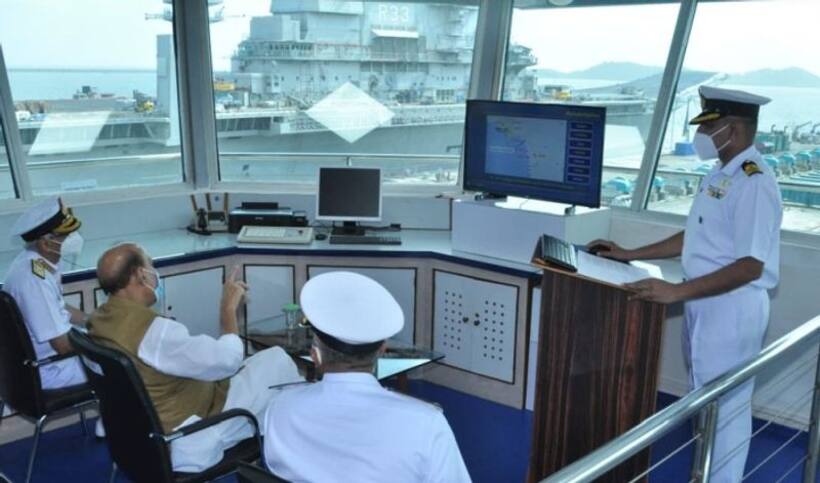 Rajnath Singh reviews Project Seabird progress; Indigenous aircraft carrier by next year