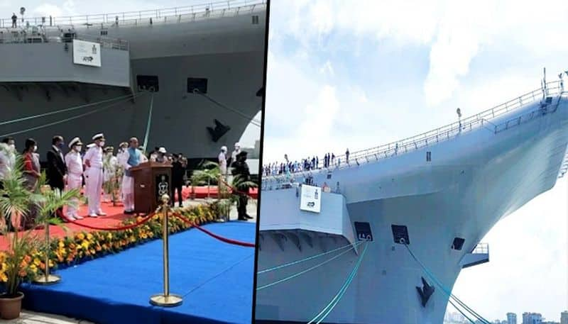 Defence Minister Rajnath Singh visits INS Kochi to review construction progress of IAC-dnm