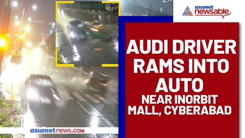 Audi driver rams into auto near Inorbit Mall, Cyberabad - vpn