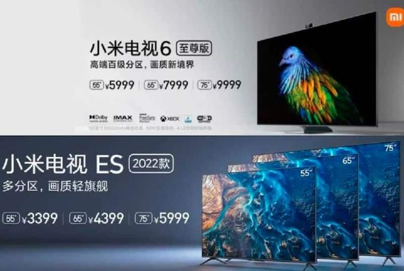 xiaomi mi tv 6 extreme edition and mi tv es 2022 launched with multi zone backlight system