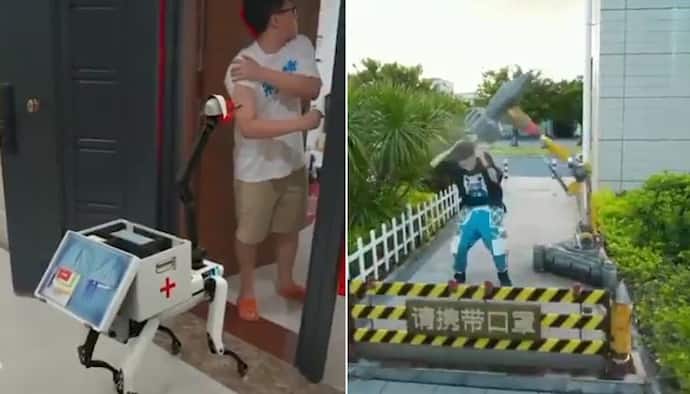 Viral video: Harsh Goenka shares video montage of robots enforcing COVID appropriate behaviour