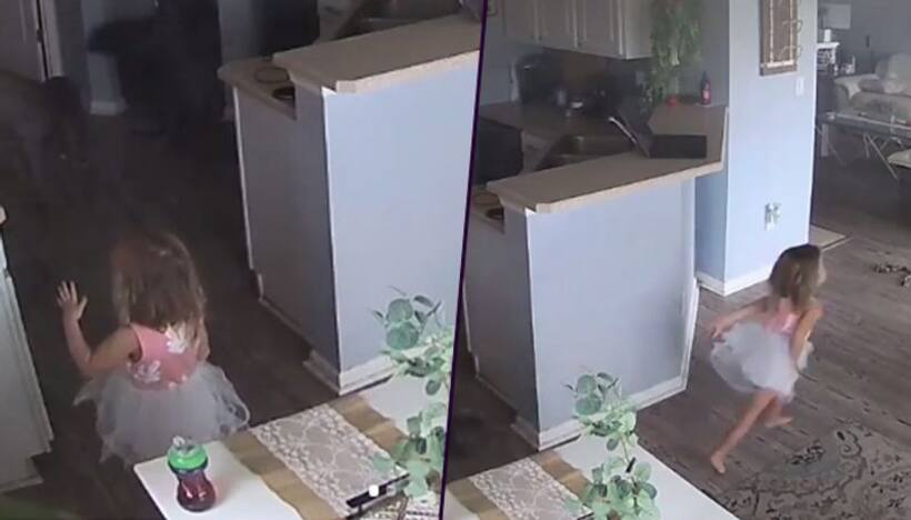 Four year old girl spots fire in kitchen; Find out how she saves home