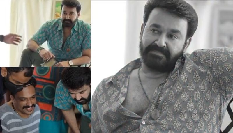 artist aneesh upasana saree making video for mohanlal photos