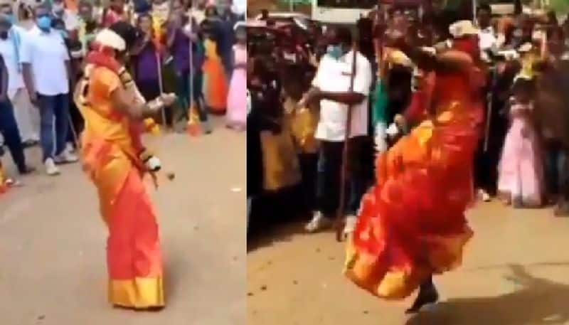 woman doing martial arts in wedding dress