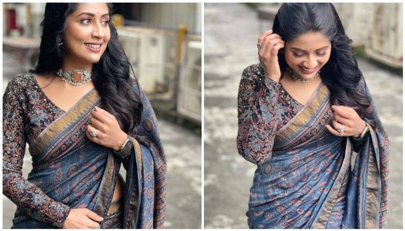 Navya nair saree photos viral