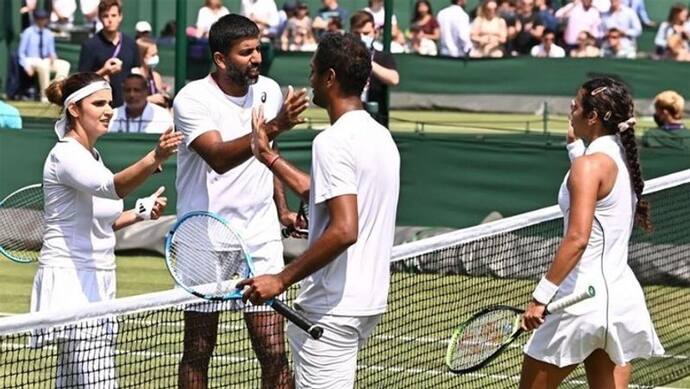 खत्म हुआ सानिया और रोहन बोपन्ना  का Wimbledon2021 का सफर, टोक्यो से पहले मिर्जा की हार चिंताजनक