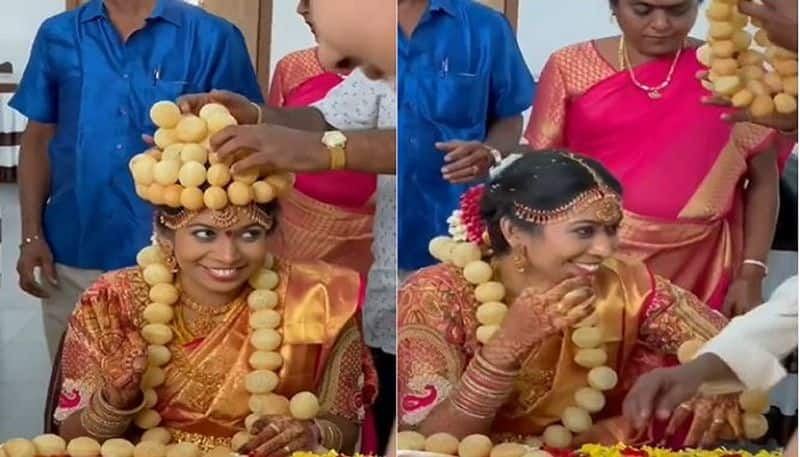 Bride wearing a golgappa crown is the most beautiful thing on internet today - bsb