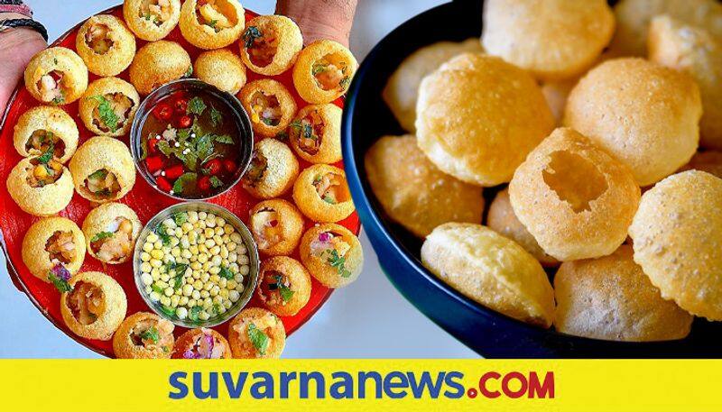 Fluffy and crunchy atta suji golgappa recipe