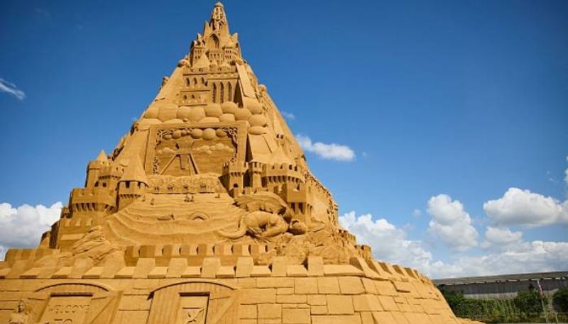 worlds tallest sandcastle at Denmark