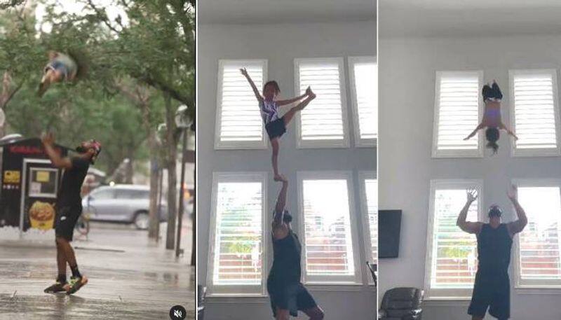 father daughter shares incredible acrobatics video