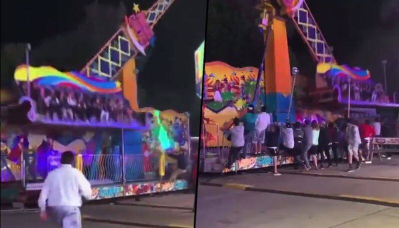 Amusement ride goes out of control midway; onlookers step in to avoid major accident - gps