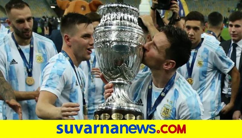 Lionel Messi led Argentina Football Team won Copa America win against Brazil kvn