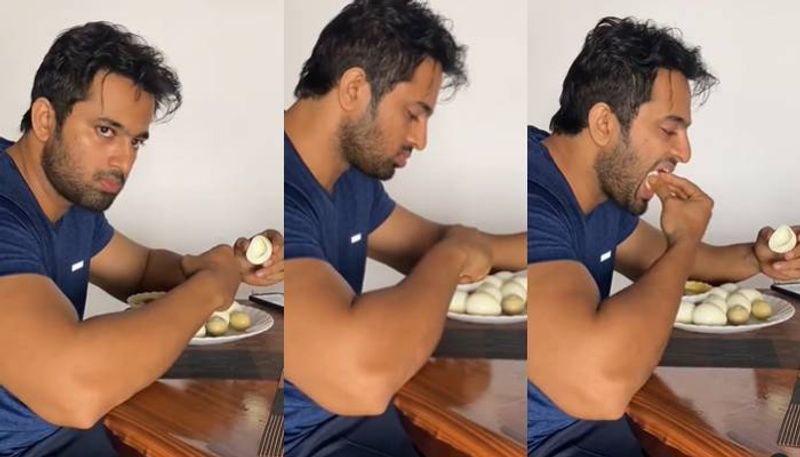 Unni Mukundan eating eggs viral video