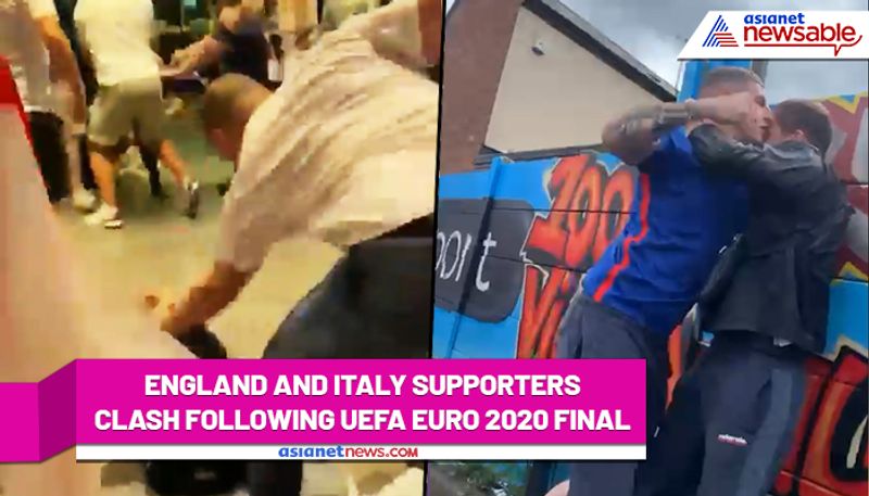 UEFA Euro 2020: England-Italy supporters clash following final, videos go viral on social media-ayh