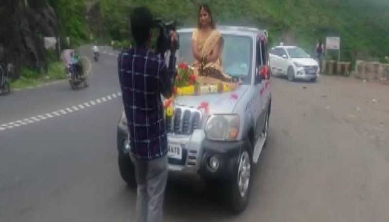 Video of bride on bonnet of moving car goes viral