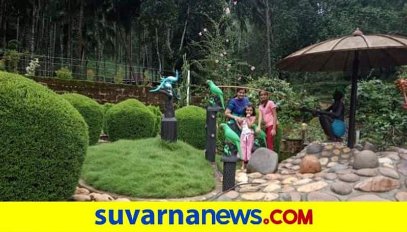 Mangaluru Farmer Converts Home Garden To Picnic Spot mah