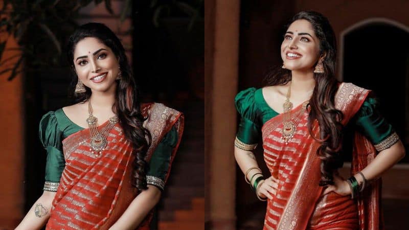 ameya mathew shared her latest saree wearing photoshoot images