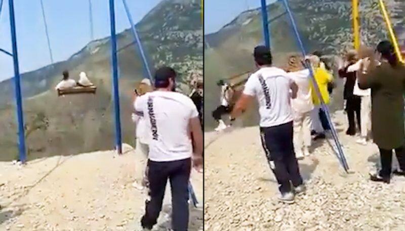 Women fall off 6,300 ft cliff while enjoying swing ride; watch spine-chilling video-tgy