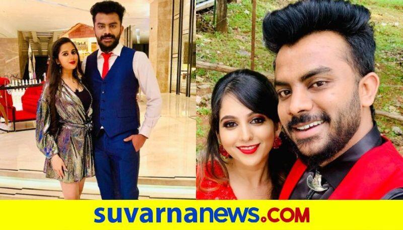 Niveditha Gowda bites Chandan shetty finger while eating jalebi in Raja Rani show vcs