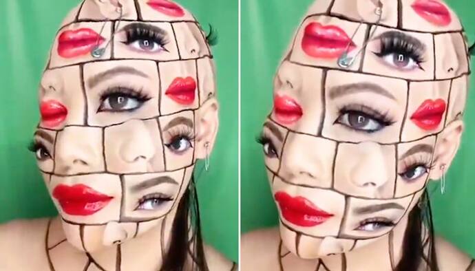 Trippy optical illusion makeup amazes netizens; watch the video
