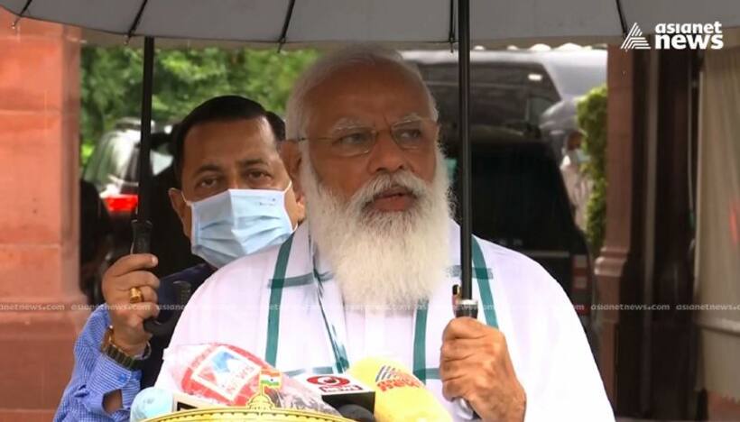 Opposition disrupts PM Modi in Parliament moments after he called for constructive debate