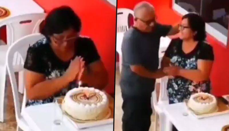 Women rejoice birthday alone, gets surprised by restaurant staff; watch emotional video - gps