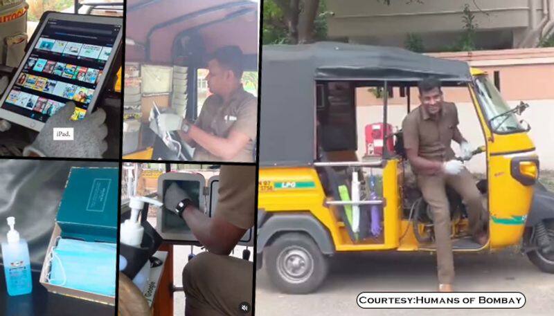 Take a ride at 'fully-loaded' Chennai Auto: Masks to magazines; it has got it all - gps