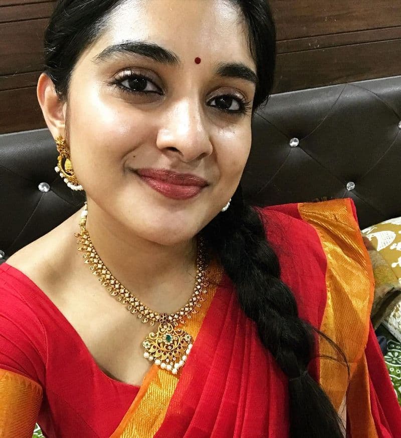 Nivetha Thomas introduce her husband and 2 sons in 35 movie Teaser launch gan