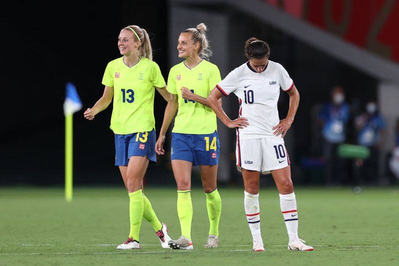 Tokyo Olympics: Sweden stun world champions USA women's football