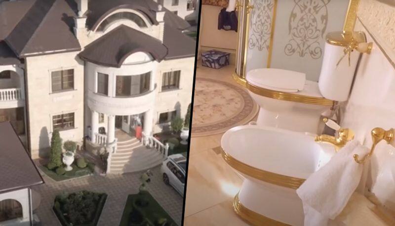 Golden toilet spotted in traffic cop's expensive mansion during bribery probe; watch video - gps