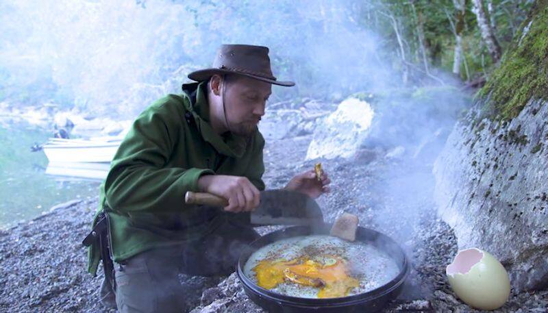 Ever seen an ostrich egg being cooked? Watch the video here-tgy