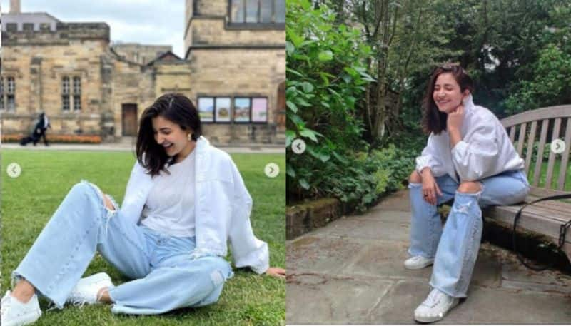 Anushka Sharma in stylish look in white jacket; Pictures