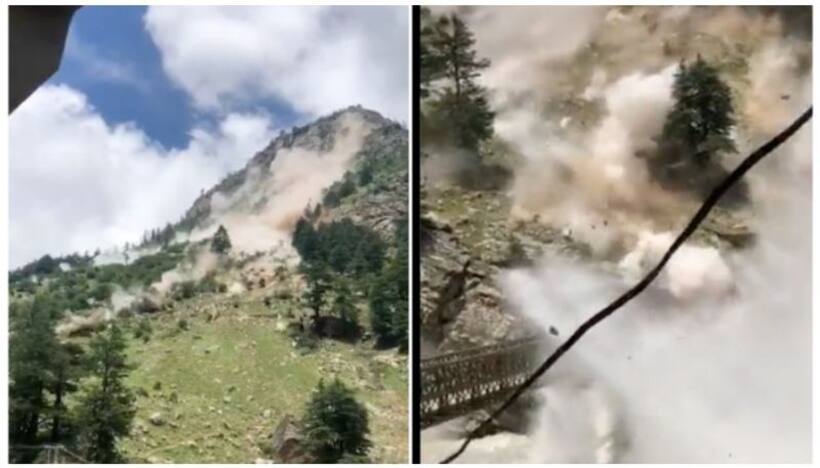 Terrifying video shows landslide in Himachal unleashing devastation