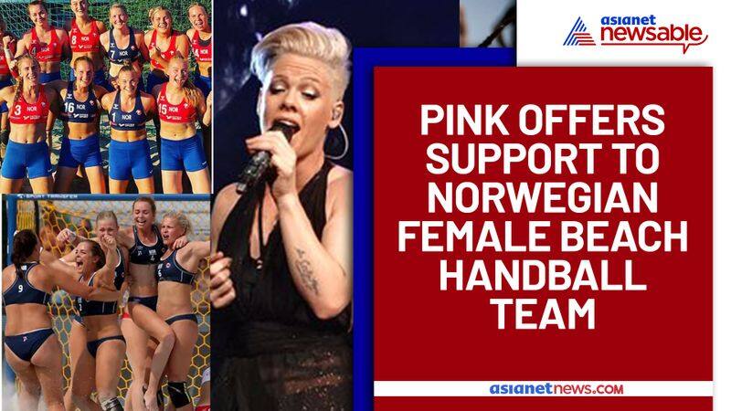 pink offers to pay norwegian beach handball women team fine