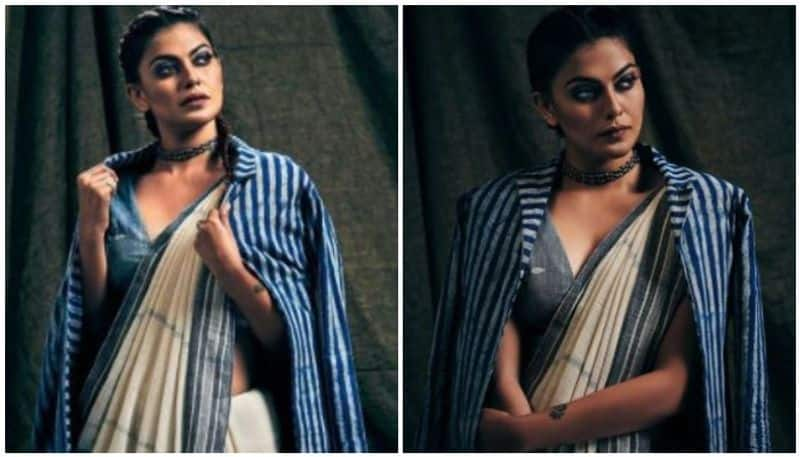 anusree saree viral photo shoot