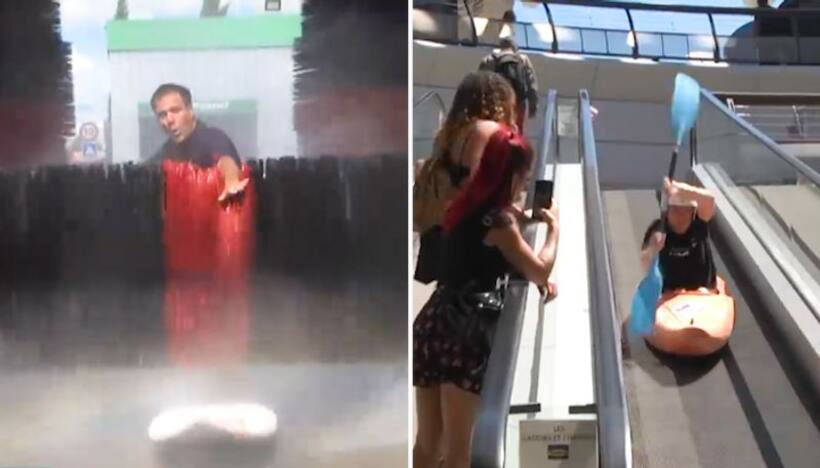 French YouTuber recreates Olympic moves on random people, watch video