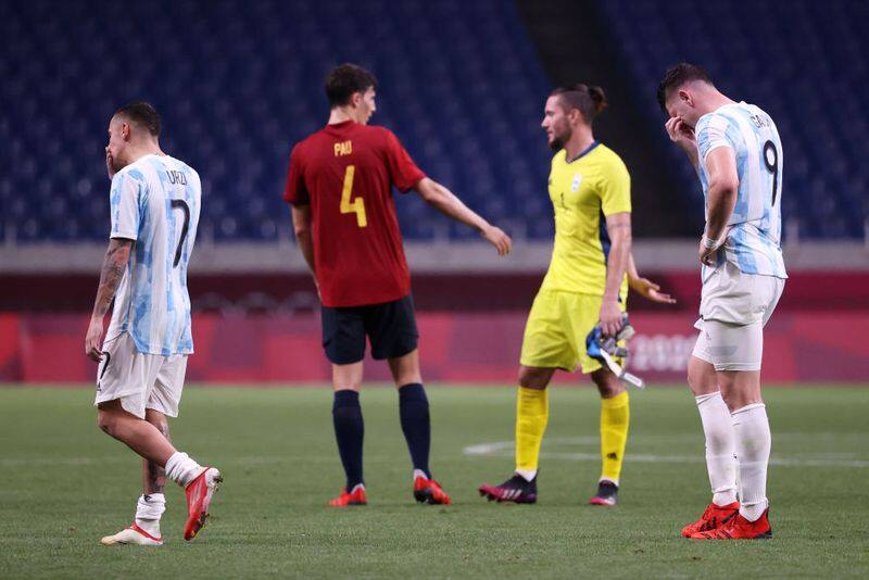 Tokyo olympics football Argentina crashes out, Brazil in quarters