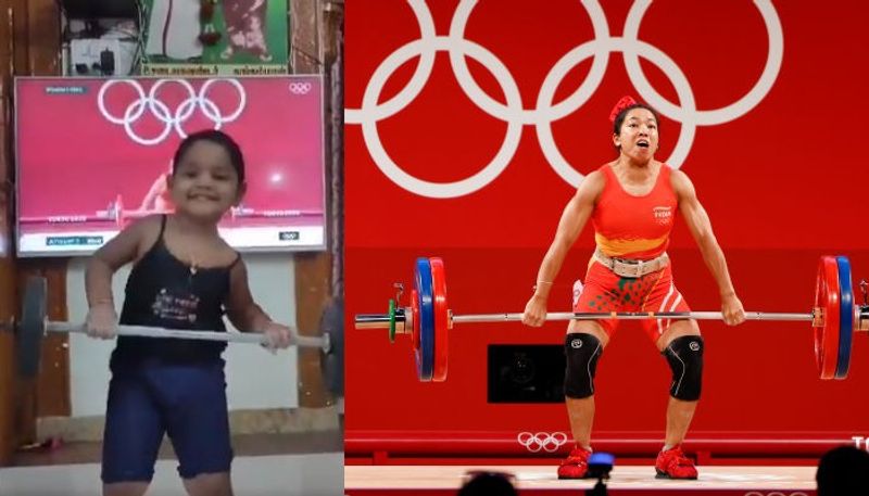 This is India's junior Mirabai Chanu,Watch viral video